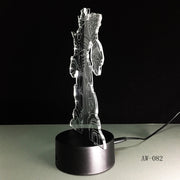 3D Cool Optimus Prime Character Boy Gift Transformers Illusion Desk Table RGB Led Night Light Colorful Lamparas Lamp AW-082