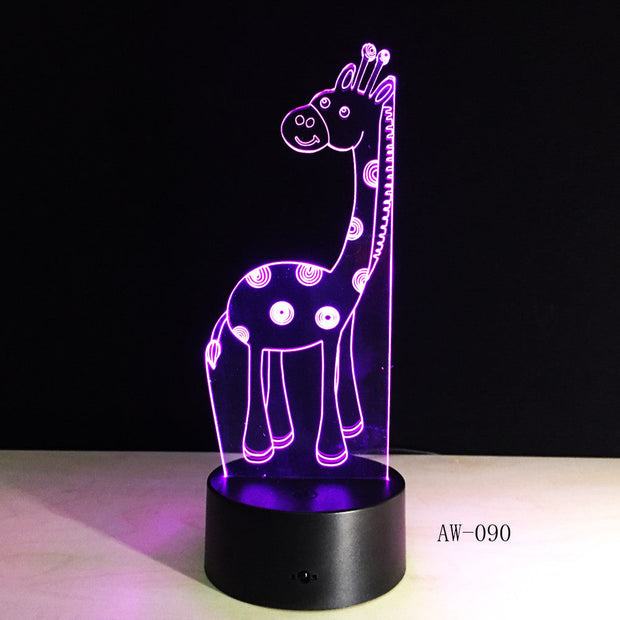 Giraffe 3D Lamp