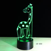 Giraffe 3D Lamp