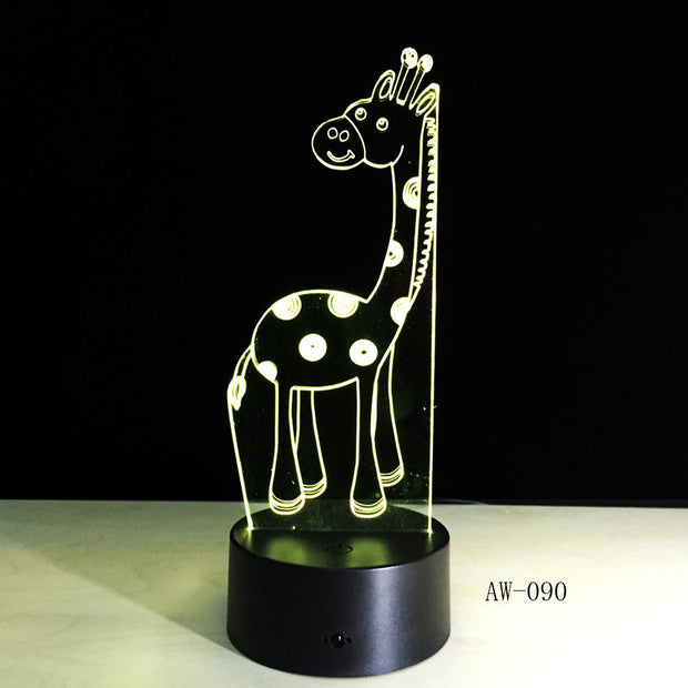 Giraffe 3D Lamp