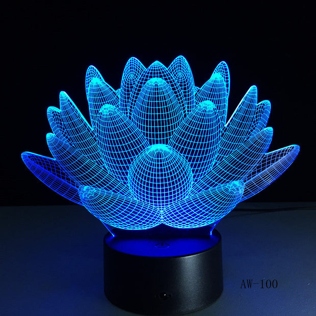 Lotus 3D Lamp