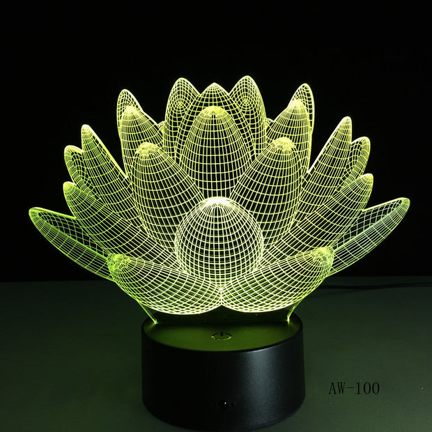 Lotus 3D Lamp