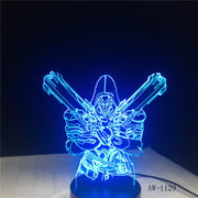 7 Color Changing Visual 3D LED FigureMan Nightlight Novelty Table Lamp Baby Sleep Light Bedroom Bedside Decor Gifts AW-1129