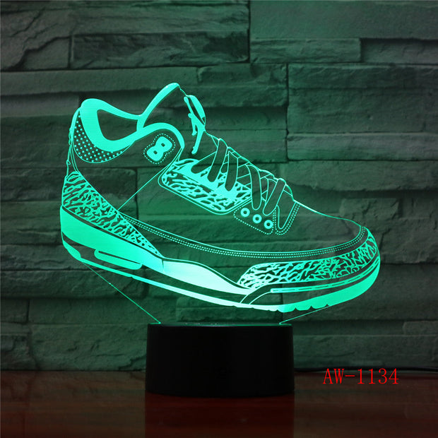 Jordan 3 3D Lamp