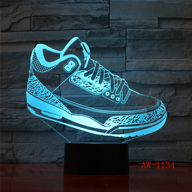 Jordan 3 3D Lamp