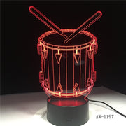 Drum 3D Lamp