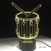 Drum 3D Lamp