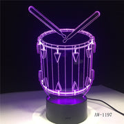 Drum 3D Lamp