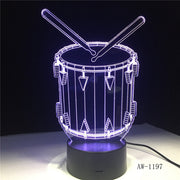 Drum 3D Lamp
