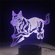 German Shepherd 3D Lamp