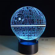Death Star 3D Lamp