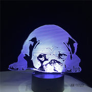 Sleeping Dog Bulldog Poodle Jack Russell Terrier Rottweiler Dobermann 3D Visual Illusion Lamp Kid Night Light Style Lamp AW-1723