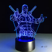 Deadpool 3D Lamp