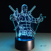 Deadpool 3D Lamp