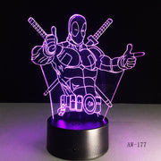 Deadpool 3D Lamp