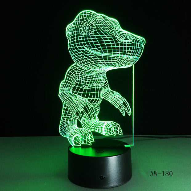 3D Digital Monster Agumon Figure Visual LED Night Light Anime Digimon Table Lamp For Kids Bedroom Lightting Decor Gift AW-180