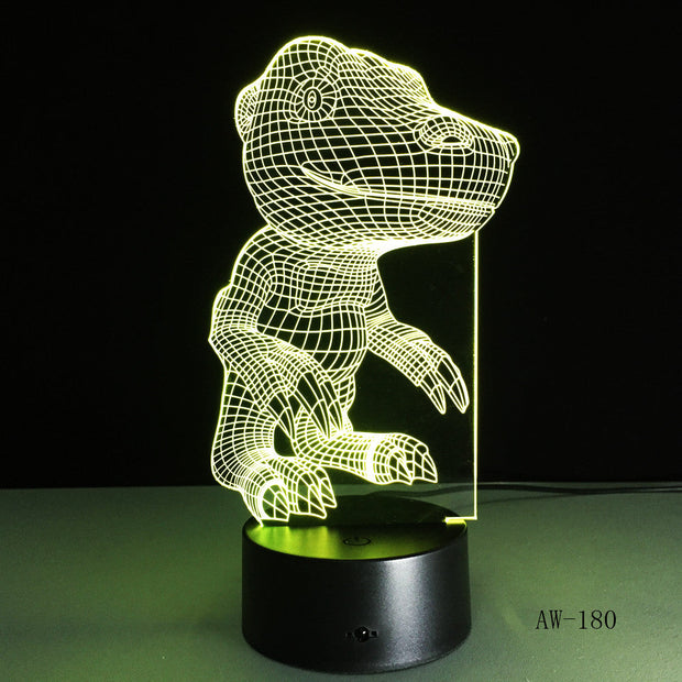 3D Digital Monster Agumon Figure Visual LED Night Light Anime Digimon Table Lamp For Kids Bedroom Lightting Decor Gift AW-180