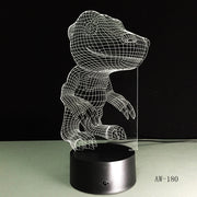 3D Digital Monster Agumon Figure Visual LED Night Light Anime Digimon Table Lamp For Kids Bedroom Lightting Decor Gift AW-180