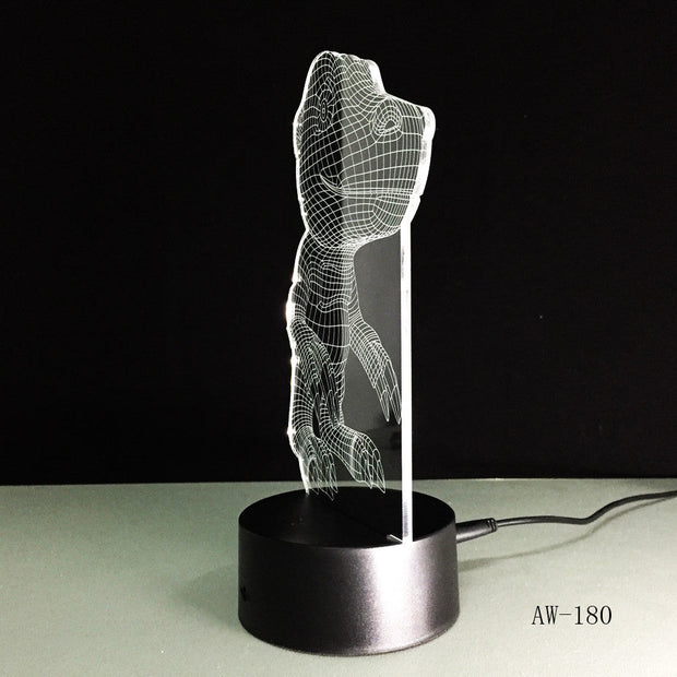 3D Digital Monster Agumon Figure Visual LED Night Light Anime Digimon Table Lamp For Kids Bedroom Lightting Decor Gift AW-180