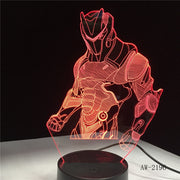 USB Night Light Home Atmosphere Decorative 3D LED Lights Batteries Operated 7 Color 5V 3D Table Lamp AW-2196