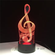 Music Note 3D Lamp