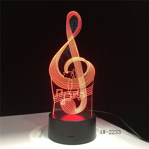 Music Note 3D Lamp