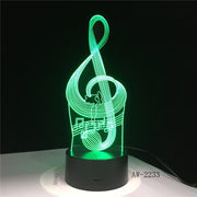 Music Note 3D Lamp