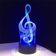 Music Note 3D Lamp