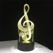 Music Note 3D Lamp