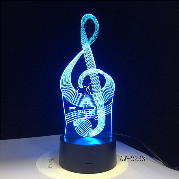 Music Note 3D Lamp