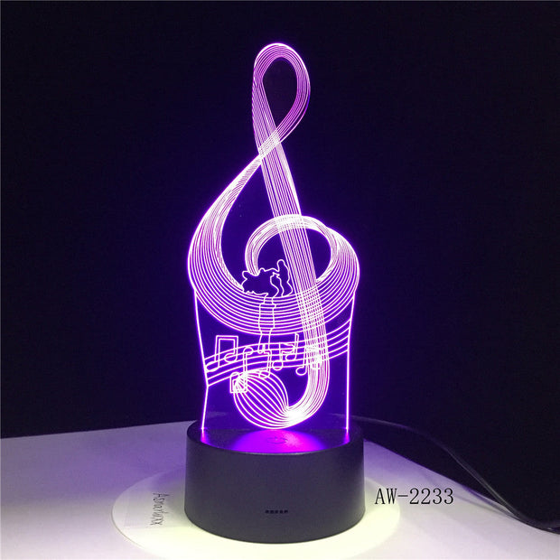 Music Note 3D Lamp