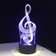 Music Note 3D Lamp