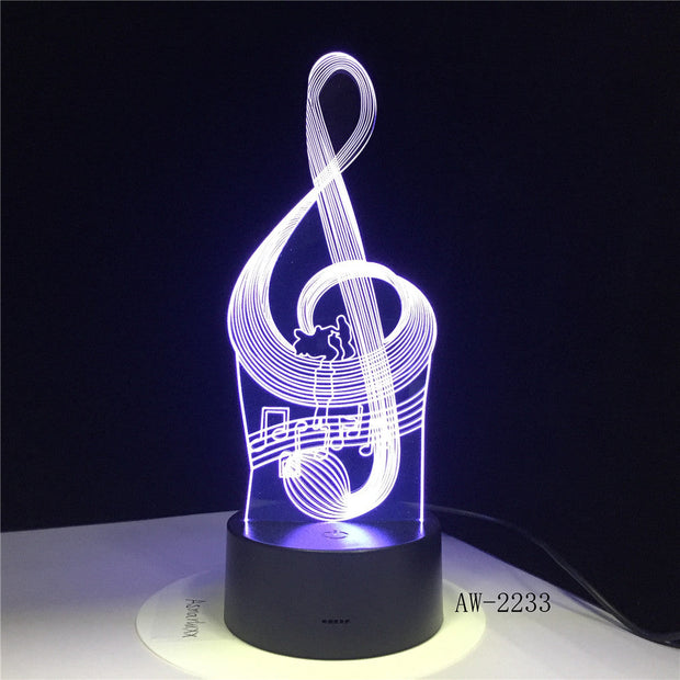 Music Note 3D Lamp