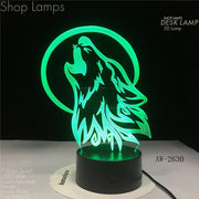 Wolf 3D Lamp