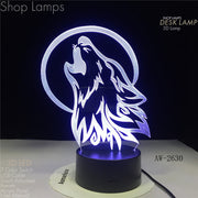 Wolf 3D Lamp