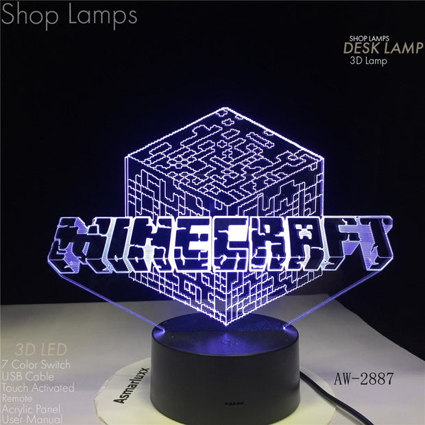 Minecraft 3D Lamp