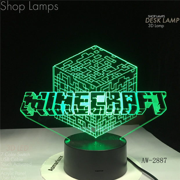 Minecraft 3D Lamp