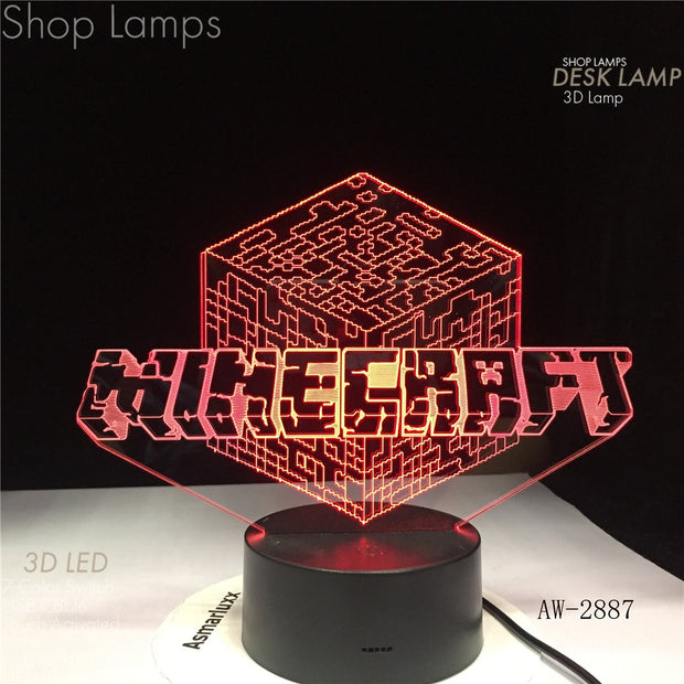 Minecraft 3D Lamp