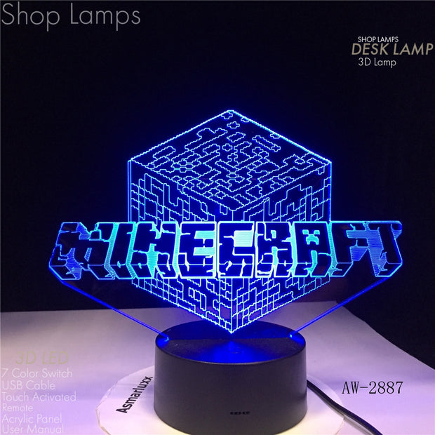 Minecraft 3D Lamp