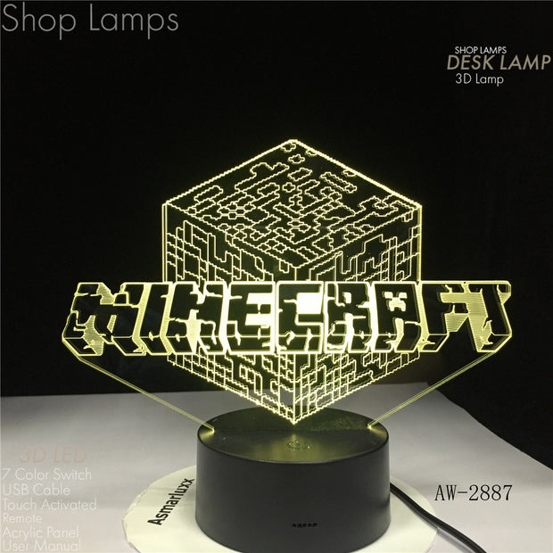 Minecraft 3D Lamp