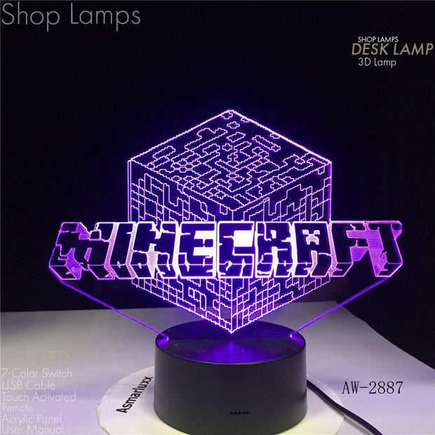 Minecraft 3D Lamp