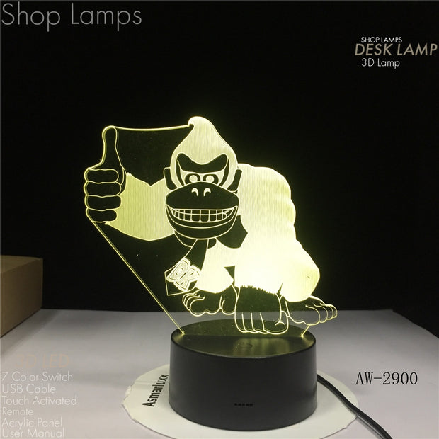 Donkey Kong 3D Lamp