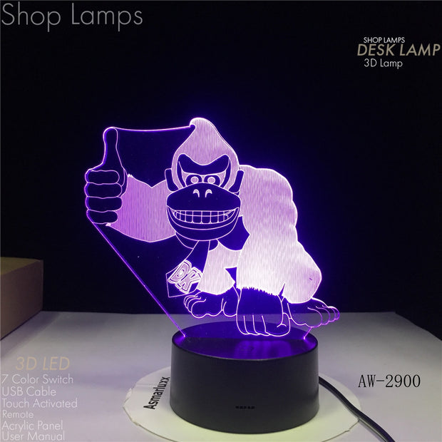 Donkey Kong 3D Lamp