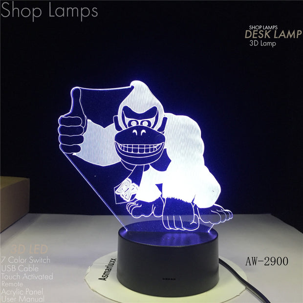 Donkey Kong 3D Lamp