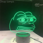 Pepe 3D Lamp