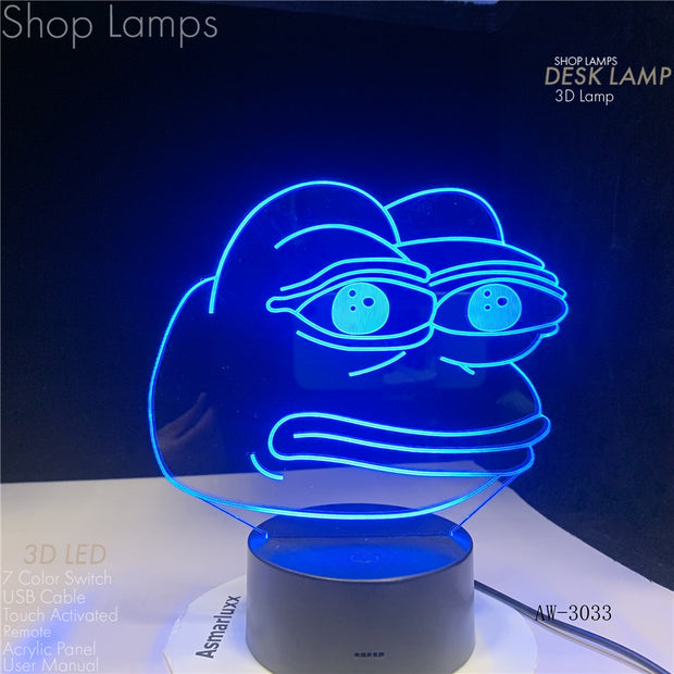 Pepe 3D Lamp