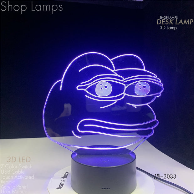 Pepe 3D Lamp