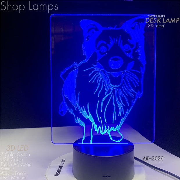 Wolf 3D Lamp