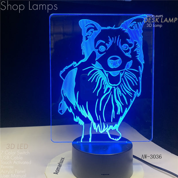 Wolf 3D Lamp