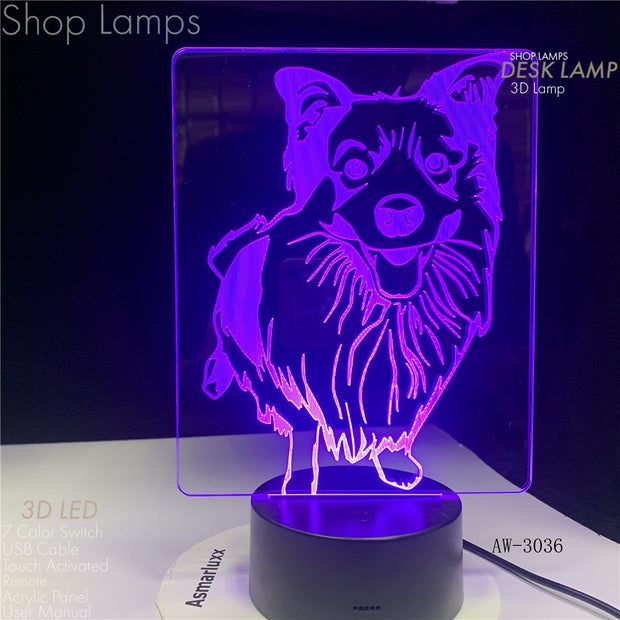 Wolf 3D Lamp
